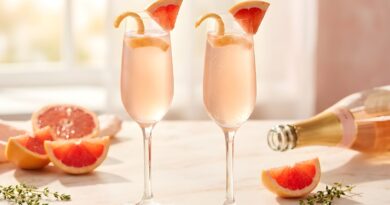 champagne and grapefruit juice wasabi Mixer