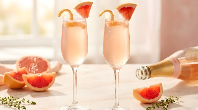 champagne and grapefruit juice wasabi Mixer