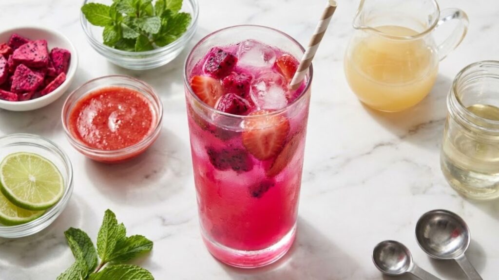 dunkin strawberry dragonfruit refresher wasabi Mixer