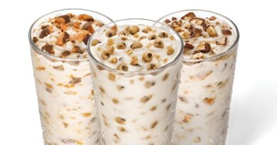 different flavors, including Turtle Truffle Nut Blast, displayed