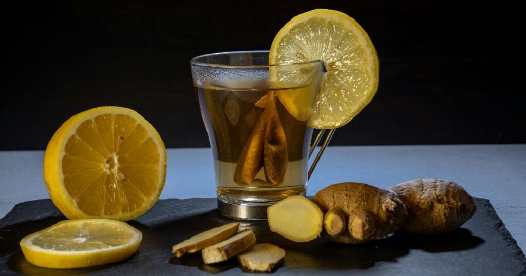 Iced Peach Ginger Tea
